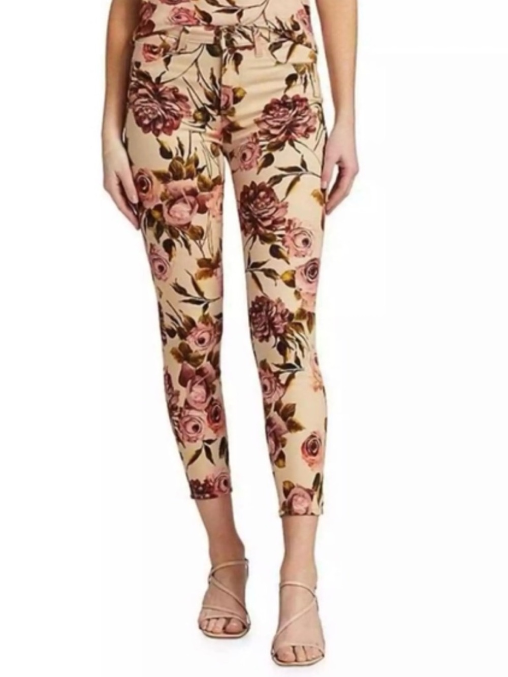 L'AGENCE Margot Floral skinny jeans